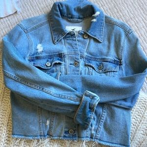 Hollister cropped denim jacket